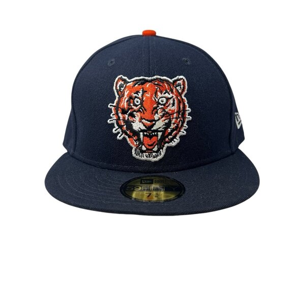Detroit Tigers New Era 59FIFTY MLB Cooperstown Retro Logo Fitted Hat Cap 7 3/8 - Picture 1 of 11
